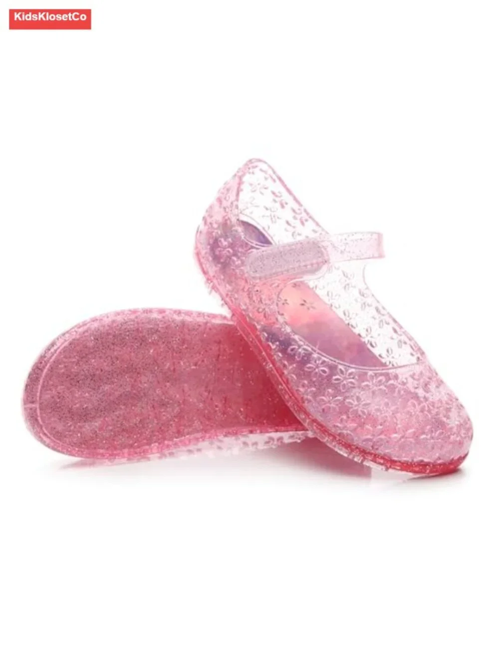 Toddler Girls Princess Dress Sandals Jelly Shoes Mary Jane Flats Hook Loop